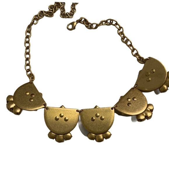 𝅺STELLA & DOT ‘Devina’ Goldtone and Bead Boho Statement Necklace w/Rhinestones - Picture 5 of 6